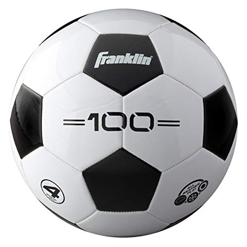 Franklin Sports Soccer Balls - Youth & Adult - Sizes 3, 4 & 5 - Single & Bulk Packs - Black & White