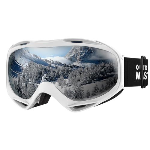 OutdoorMaster OTG Ski Goggles - Over Glasses Ski/Snowboard Goggles for Men, Women & Youth - 100% UV Protection