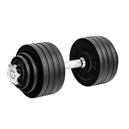 Yes4All Old School Adjustable Dumbbell Set with Weight Plates, Star Lock Collars/Connector, 40lbs to 200lbs Adjustable Wei...