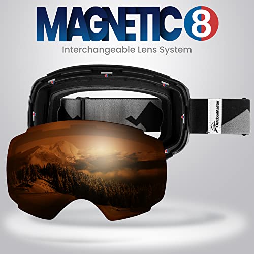 OutdoorMaster Ski Goggles PRO Replacement Lens - 20+ Choices