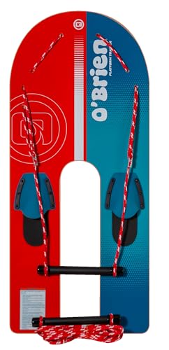 O’Brien Platform Trainer Waterski – 46″ Bamboo U-Platform Beginner with Slip-in Bindings, Trainer Rope & Handle – Ideal fo...