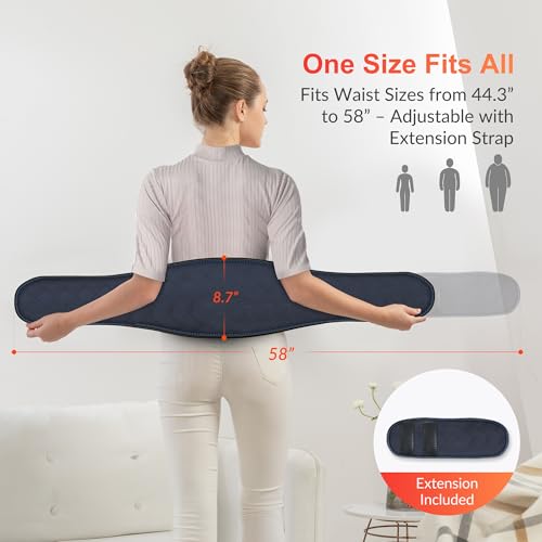 COMFIER Electric Heating Pad for Back Pain, Plug-in Vibration Lower Back Massager with Heat,FSA Eligible HSA,Heat Pad with...
