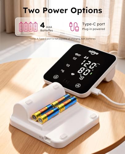 AILIFEE Upper Arm Blood Pressure Monitor for Home Use, Digital BP Machine with Voice Broadcast, Adjustable Bp Cuff, Large ...