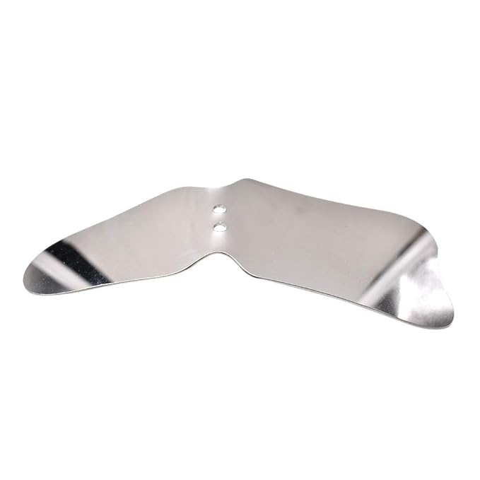 Angzhili 1 piece Dental Photography Mirrors Dental Orthodontic Mirror Stainless Steel Single Sided Photographic Occlusal Mirror,Bendable Dental Oral Mirror Intra-Oral Reflector (B type)