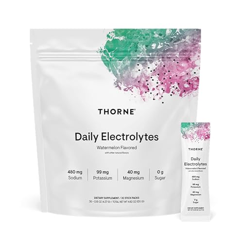 THORNE - Daily Electrolytes - Zero Sugar & Low-Calorie Electrolyte Powder Drink Mix - Flavors Derived from Natural Sources...