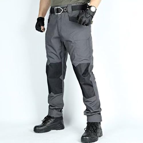 Work Cargo Pants Men Casual Waterproof Ripstop Quick Dry Tactical Pants Trendy Loose Fit Lightweight Athletic Hiking Trousers