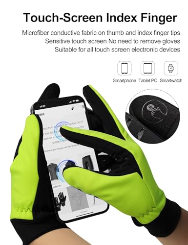 INBIKE Winter Gloves for Women Men, Touchscreen Warm Gloves Windproof Water Resistant, Thermal Lined Anti-Slip Insulated