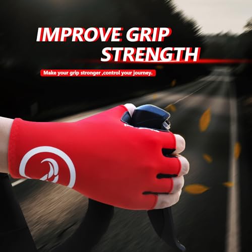 Rioomui Cycling Gloves,Anti-Slip 5mm Padded Biking Gloves for Men Women Shock-Absorbing Summer Breathable for Road Bicycle...
