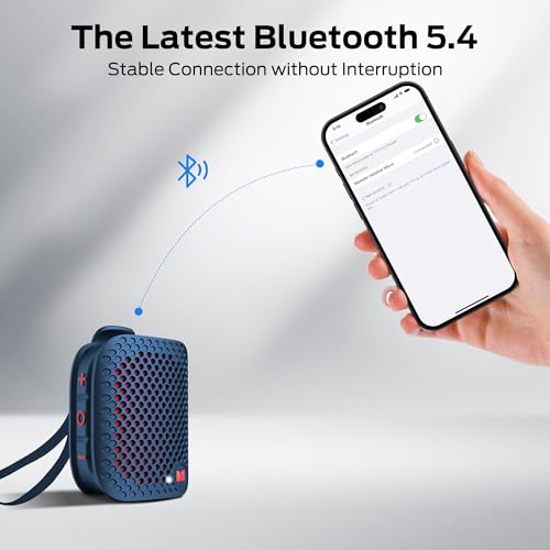Monster Blaster Micro Wearable Bluetooth Speaker, Clip-On Wireless Small Portable Speaker with Built-in Mic (Non-Magneti...