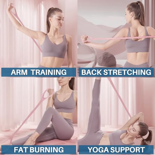 LEZER Figure 8 Resistance Band, Fitness Elastic Rope, Execrise Workout for Arm, Back, Chest and Shoulder, Yoga, Pilates, S...
