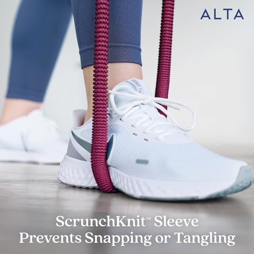 ALTA Resistance Tube Bands for Women - Full Kit Resistance Bands for Working Out with Handles, Ankle Straps, Door Anchor –...