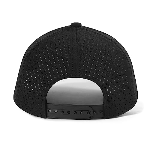 VOBOOM Men Quick Dry Baseball Cap Laser Cut Mesh Ball Curved Brim Snapback Hat