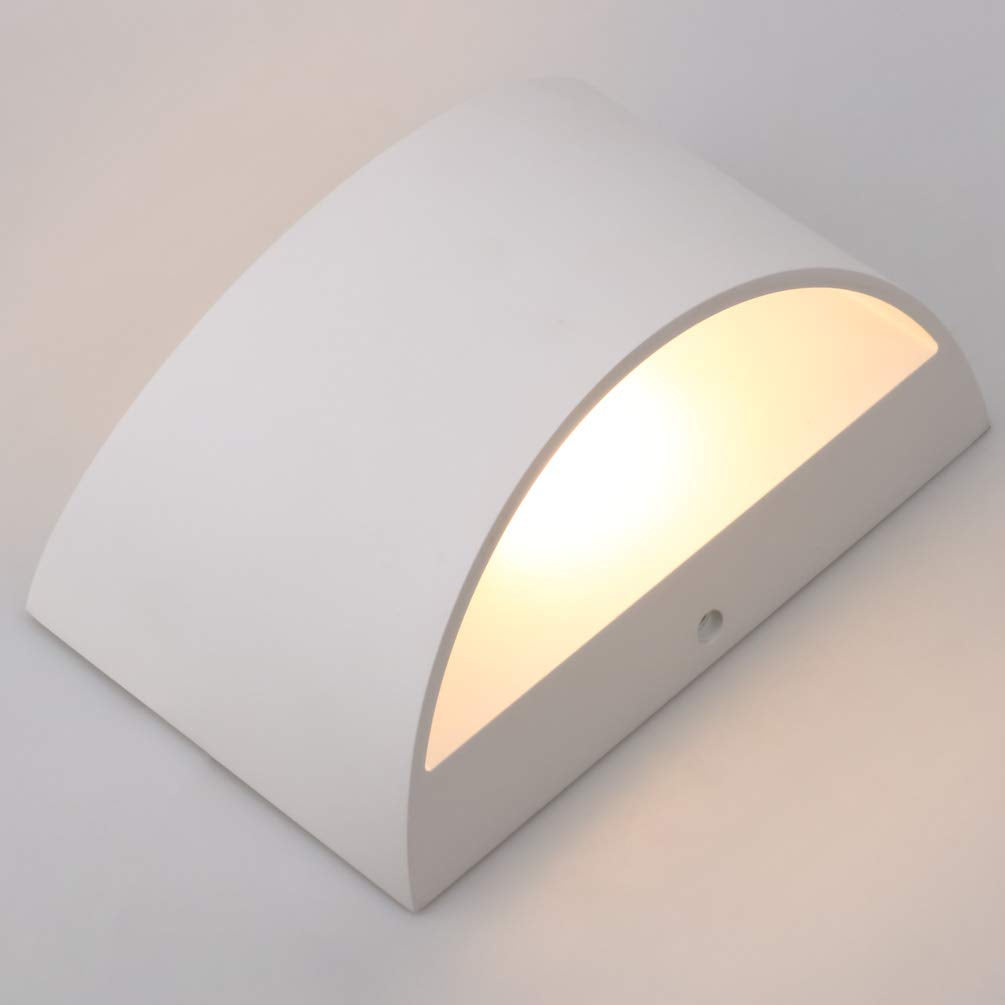 Aipsun Led Wall Sconce Set Of 2, Modern Aluminum Up And Down Mount, Warm White 3000K For Living Room, Bedroom, Hallway