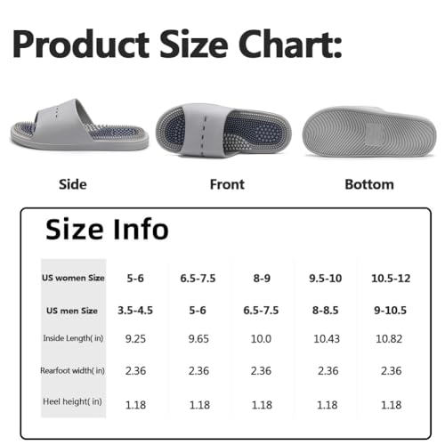 MOTTLED SKY Acupressure Massage Slippers Acupressure Foot Massager Shoes Reflexology Sandals Gift for Men Women Reduce Fee...