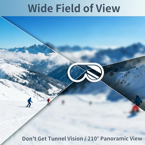 VCOROS Ski/Snowboard Goggles Men Women Anti Fog OTG Snow Goggles Skating Skiing Snowmobile Cylindrical Removable Lens
