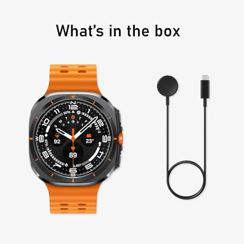 Samsung Galaxy Watch Ultra (2025) 47 mm Titanium Casing – Gray – Rugged & Reliable, Dual‑Band GPS, 100‑Hour Battery, Runni...
