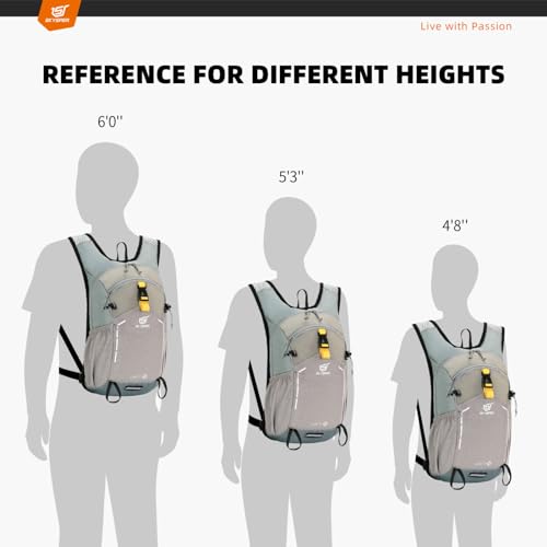 SKYSPER Small Hiking Backpack - 15L Travel Daypack Lightweight Bag Water Resistant Hiking Backpacks for Women Men