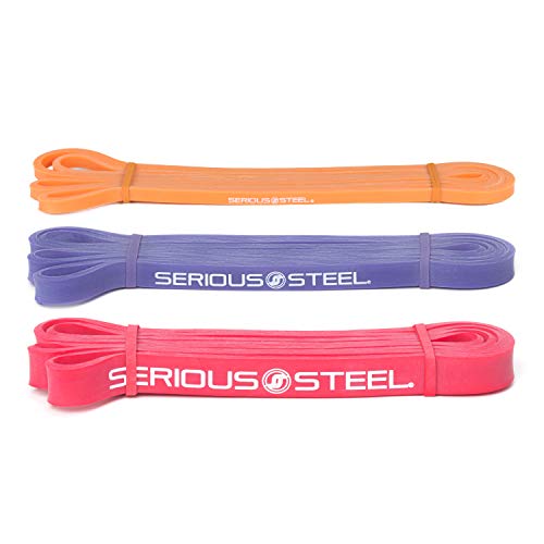 Serious Steel 41" Assisted Pull-up Band, Heavy Duty Resistance Band Sets, Stretching, Powerlifting, Resistance Training an...