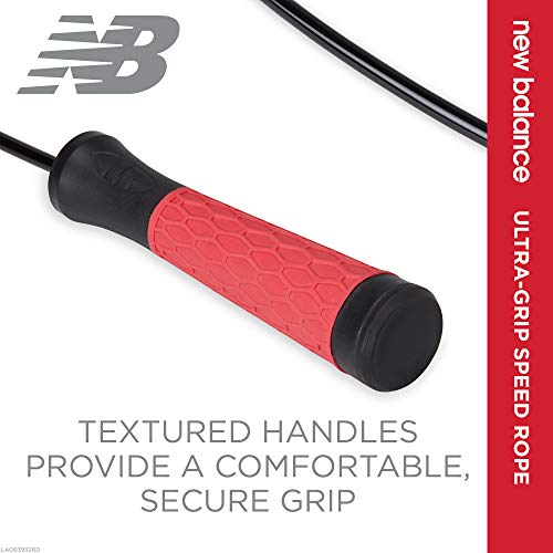 New Balance New Balance Speed Jump Rope - 9 Foot Long Adjustable Jumping Rope | Tangle-Free Skipping Cable & Ultra-Grip Ha...