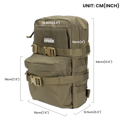 EXCELLENT ELITE SPANKER Tactical MOLLE Hydration Backpack Water Bladder Carrier Pack for Tactical Vest Backpack Plate Carrier
