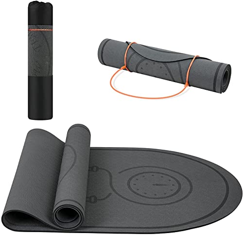 dofopo Jump Rope Mat 71"/63"x24" Larger Non-Slip Indoor Outdoor Exercise Fitness Mat, High-Density Workout Shock Absorptio...