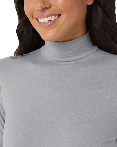 32 Degrees Women's Cozy Heat Base Layer Mock Neck Top - Thermal Long Sleeve Shirt for Winter Layering