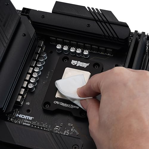 Thermal Grizzly Kryonaut - 1 Gram - Extremely High Performance Thermal Paste + 12 Cleaning Wipes 6 Wet & 6 Dry - for Deman...