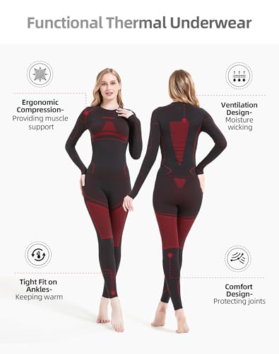 NOOYME Thermal Underwear Base Layer for Women, Long Johns for Cold Weather