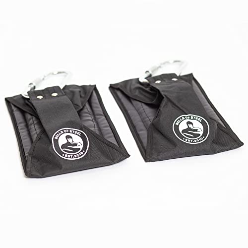Bells of Steel Hanging Ab Straps for Pull Up Bar, Power Rack - Arm Strap for Commercial and Home Gym, Padded Ab Hanging St...