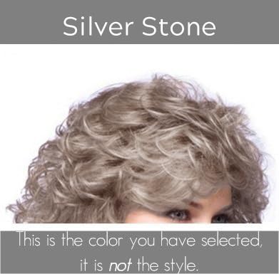 Noriko Sky Synthetic Wig by Rene of Paris and Wig Lift Comb - Silver Stone - Bundle 2 Items