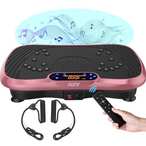 AXV Vibration Plate Fitness Platform Exercise Machine Vibrating Shaking Full Body Shaker Workout Vibrate Stand Shake Board...