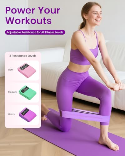 Fuelion Pilates Ring Set for Women, Home Workout Pilates Equipment with Resistance Bands, 14'' Magic Circle, Mini Ball, Pi...