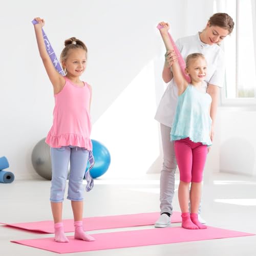 Faswin 4 Pcs Stretch Strap for Kids, Dance Training Elastic Band for Children Gymnastics, Stretch Bands Yoga Stretching St...