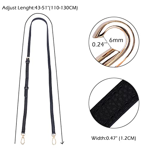 LIVE UP Full Grain Purse Strap Genuine Leather Replacement for Cross Body Bag Handbags