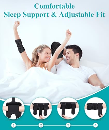 Oyakin Elbow Brace for Cubital Tunnel, Ulnar Nerve Entrapment brace, Adjustable Elbow Splint for Sleeping, Tennis Elbow, T...