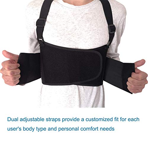 Solmyr Rib and Chest Support Brace, Broken Rib Brace, Breathable Rib Belt for Sore or Bruised Ribs Support, Sternum Injuri...