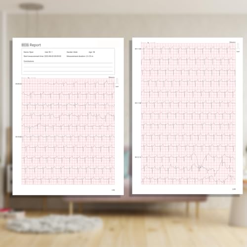 Livenpace 1-Lead Heart Health Monitor at Home, Portable 24 Hours Chest Lead Device with Free AI Analysis & PC Report, Rech...
