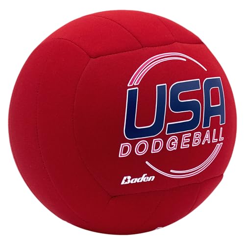 Baden | 7.5 inch Cloth Dodgeball | Official Ball of USA Dodgeball | Durable Knit Fabric Cover, Foam Backing, & Wound Bladd...