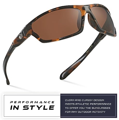 Nitrogen Polarized Wrap Around Sport Sunglasses for Men Women UV400 Driving Fishing Running Sun Glasses