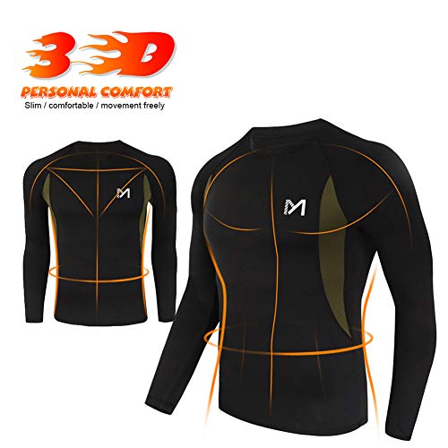 MEETYOO Thermal Underwear for Men, Winter Gear Long Johns Base Layer Top and Bottom Set for Skiing Running
