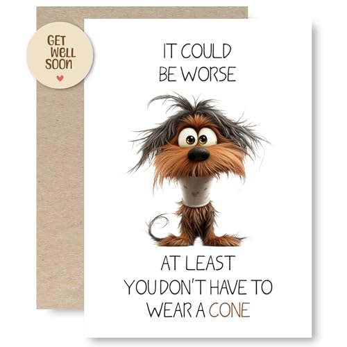 Funny Get Well Card for Women, Get Well Soon Card for Men, Get Better Gifts, Surgery Recovery Gifts, Don't Have to Wear a ...
