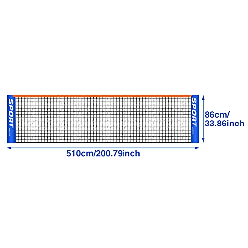 Portable Badminton Net, Sport Training Foldable Badminton Tennis Net for Indoor Outdoor Backyard Court Beach, Sports Nets ...