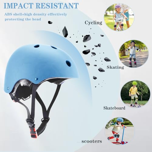 FOOKCIAN Kids Helmet,Toddler Skateboard Helmets for Ages 2-3-5-8-14 Years Boys Girls with Knee and Elbow Pads Wrist Guards...