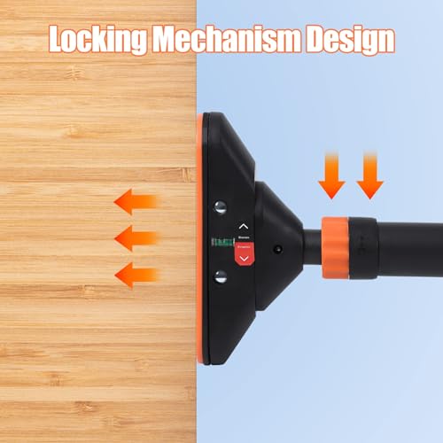 Pull Up Bar for Doorway - Adjustable No Screws Chin Up Bar for Home Gym, 440 LBS Max Load, with Level Meter & Anti-Slip De...