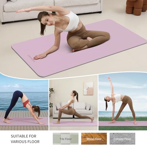 WOHAO Extra Thick 8mm Yoga Mat, 72"x28" Non Slip Exercise Mat, Reversible 2-Sided Dual Color Premium POE Material, with Ca...