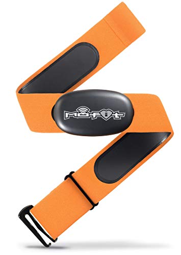 Mo-Fit Heart Rate Monitor Chest Strap for Garmin, Apple, Android, Peloton, Zwift, Strava, ANT+ and Most Bluetooth 4.0 Enab...