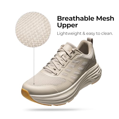 NORTIV 8 Men's Walking Running Tennis Cushioning Shoes ActiveFloat Non Slip Athletic Gym Workout Jogging Comfortable Sneakers