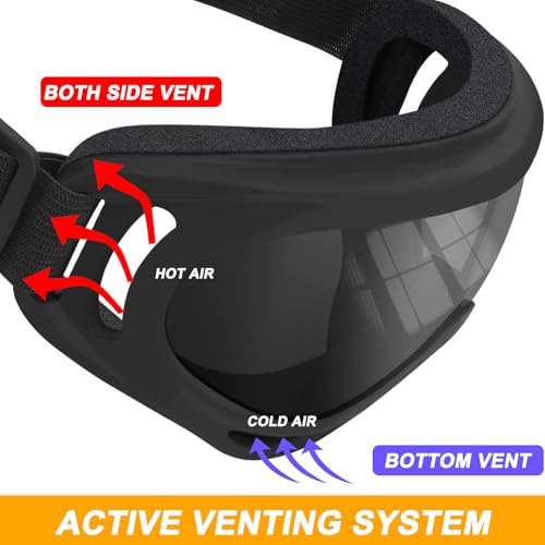 OXG 2 Pack Motorcycle Goggles with 2 Neck Gaiters, UV400 Protection Dirt Bike Motorbike Motocross ATV Skiing Goggles