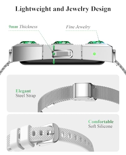 Smart Bracelet, Wearable Activity & Fitness Tracker Band, 24/7 Sleep Tracker, All-Day Continuous Heart Rate Blood Pressure...