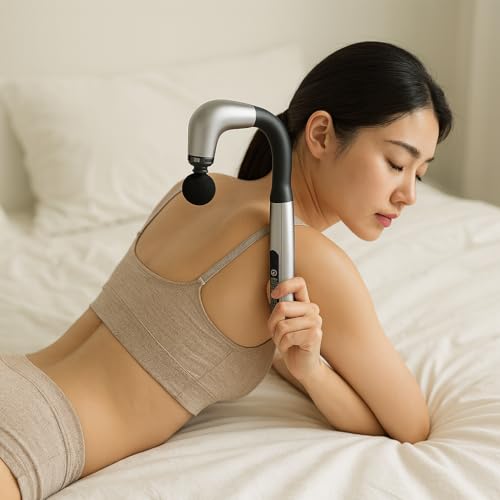 CYCMIA Handheld Cordless & Rechargeable Back Massager - Quiet - Full Body Massage Device for Women, Aches Relief, Sports R...